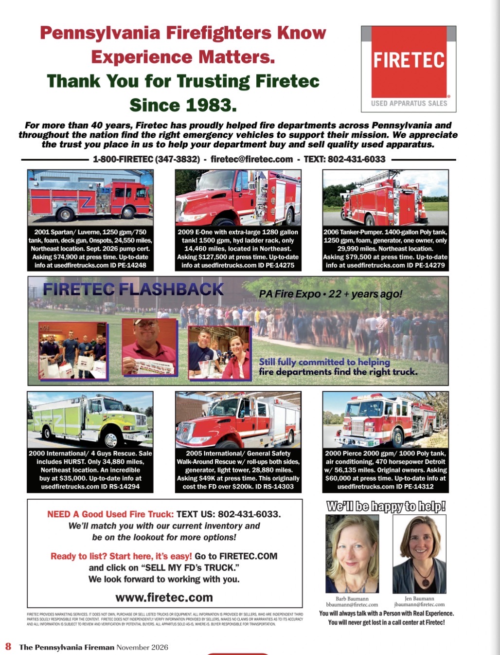 PA Fireman: Nov 2026 Issue